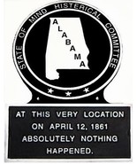 Alabama 1861 State Marker, AL 1861 State Plaque, Metal Plaque, Hand Painted - £23.45 GBP