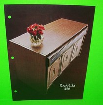 Rockola 456 Original Jukebox FLYER 1975 Phonograph Music Console Promo A... - $25.18