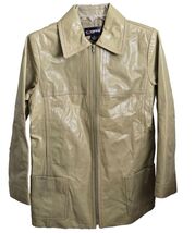 Company Ellen Tracy Womens Sz 8 Leather Jacket Field Coat Style Fully Lined - €42,38 EUR