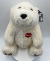 Coca-Cola Advertising Giant White Polar Bear 1994 Plush Stuffed Animal Vintage  - £5.93 GBP
