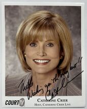 Catherine Crier Autographed Glossy 8x10 Photo - $164.27 MXN