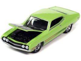 1971 Ford Torino Cobra Grabber Lime Green with Stripes &quot;MCACN (Muscle Ca... - $19.44