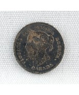 1896 Canada 5 Five Cent Silver Coin Queen Victoria - £7.17 GBP
