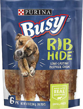 Purina Busy Ribhide Chew Treats: Handcrafted Dog Rewards With Real Beefhide - $32.62+