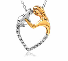 0.40ct Diamond 14k White Gold Authentic Women&#39;s Halloween Pendant - £760.61 GBP