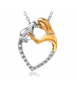 0.40ct Diamond 14k White Gold Authentic Women&#39;s Halloween Pendant - £760.61 GBP