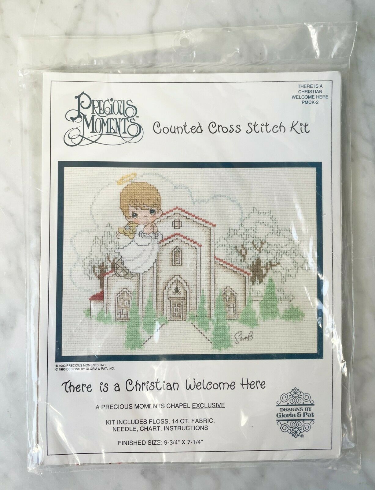 Precious Moments Counted Cross Stitch Kit There is a Christian Welcome Here - $18.95