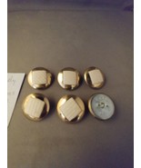 The Handy Kenlin Group 36 Button Backs w/Gold Tone Caps &amp; fabric - $8.22 CAD
