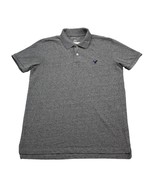 American Eagle Shirt Mens S Gray Chest Button Short Sleeve Collared Top - £18.22 GBP