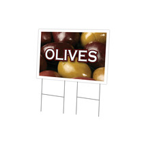24 x 36 in. Yard Sign &amp; Stake - Olives - $1,229.60 MXN