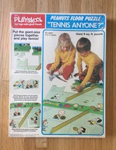 Vintage 1973 Playskool Peanuts Floor Puzzle &quot;Tennis Anyone?&quot; - £15.98 GBP