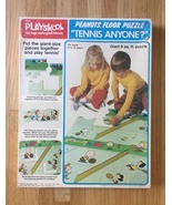 Vintage 1973 Playskool Peanuts Floor Puzzle &quot;Tennis Anyone?&quot; - £15.76 GBP