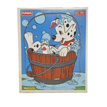 VINTAGE DISNEY PLAYSKOOL 101 DALMATIANS 8 PIECE FRAME TRAY PUZZLE DOG IN... - $9.50