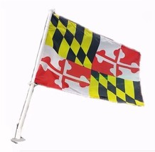 Maryland Car Flag 12&quot; x 18&quot; NEW Fast Free Ship - $16.95