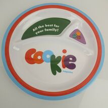 Vintage Cookie Parenting Child Kid Magazine Divided Melamine Plate Promo... - $23.75