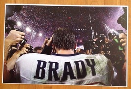 Tom Brady Jersey Patriots LII Battle Field Paparazzi  Frameable Poster 17 X 11 - £12.69 GBP