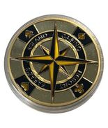 Lucky Copper Coin Casino Compass in Plastic Capsule - $4.27