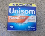 Unisom SleepTabs Night Time Sleep Aid 80 Tablets--FREE SHIPPING! - $9.85