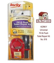 Korky Universal Fill &amp; Flush Toilet Repair Kit No. 818 - new, sealed - £11.78 GBP