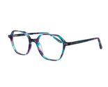 NEW Thin &amp; Light QUILL Teal &amp; Purple MYNA Eyeglasses 49/18/140 - $69.25