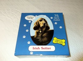 Vintage Schmid Irish Setter Dogs We Love Jigsaw Puzzle 75 Pieces 1996 New Sealed - £4.72 GBP