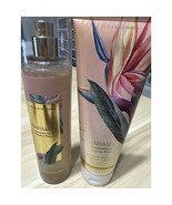 BAHAMAS PASSIONFRUIT BANANA FLOWER Bath &amp; Body Works Cream + Body Mist 9... - $15.84