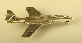 Vintage 800 Silver Military Starfighter Jet Passenger Airplane Miniature - £43.65 GBP