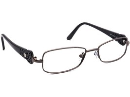 Fendi Eyeglasses F897 035 Gunmetal/Black Rectangular Frame Italy 51[]17 135 - $82.56 CAD