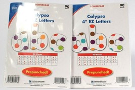 2 Packs Carson Dellosa Calypso Lowercase 4&quot; ABC EZ Letters Prepunched 90... - £10.93 GBP