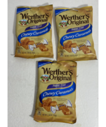 Werthers Original Sugar Free Chewy Caramels Candy 1.46 oz each (3 bags) - £8.53 GBP