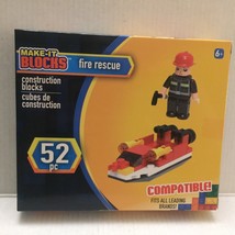 NEW Make It Blocks Fire Rescue Boat Set - 52 pieces - $166.65 MXN