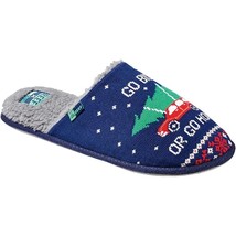 Reef x Tipsy Elves Men Christmas Mule Slippers Size US 9 Navy Go Big or Go Home - £16.14 GBP