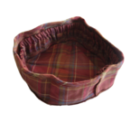 Longaberger 9&quot; Round Keeping Basket Liner Toboso Plaid Fabric 9 inch New... - £7.45 GBP