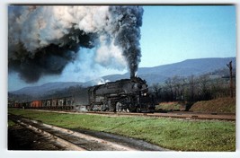 Railroad Postcard Locomotive Steam Train 7606 Baltimore &amp; Ohio Railway Chrome - £4.14 GBP