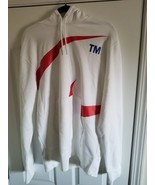 Nike Sportswear Swoosh Men&#39;s Pullover Semi-Brushed-Back Hoodie Large White - $90.24 CAD