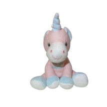 Dan Dee Plush My 1st Easter Pink Blue 8” Unicorn Sitting Stuffed Animal Toy - £6.43 GBP
