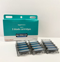 3 Blade Razor Refills for Men with Dual Lubrication 12 Cartridges Refill - £8.57 GBP