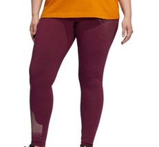 adidas Womens Plus Size Holiday Graphic Leggings size 4X Color Victory Crimson - £35.38 GBP