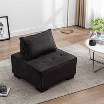 Living Room Ottoman Lazy Chair, Rectangle Foot Stool Modern Footrest For Couch,  - £238.84 GBP