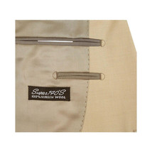 Men Renoir Suit Separate Super 140 Wool Two Button Classic Fit 508-4 Beige New image 5