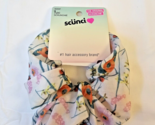 Scunci Jumbo Scrunchie White Floral Print Soft Silky Feel New 1 Piece - £7.88 GBP