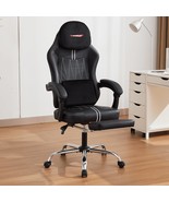 Office Chair,Computer Gaming Chair With Footrest And Massage Lumbar, Bla... - $84.98