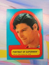 Topps Superman the Movie 1978 &quot;Portrait of Superman&quot; Sticker Trading Card - $1.89