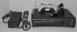 Microsoft Xbox 360 Matte Black Console with Power Adapter Controller 120 GB HD - $95.59