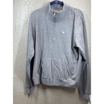 Pink VS Victorias Secret 1/4 Zip Gray Sweatshirt Graphics Print Women’s ... - $408.81 MXN