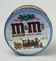 VINTAGE Mars M&amp;M Peanut Holiday Christmas Train Tin Cannister  - £11.83 GBP