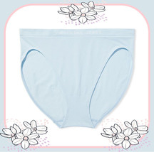 L Lt Blue Seamless Noshow Fullcover Victorias Secret High Leg Waist Brief Panty - £8.76 GBP