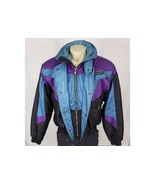 Vtg 1980s Descente Ski Puffer Jacket S Colorblock Gorpcore Mountainwear ... - €72,22 EUR