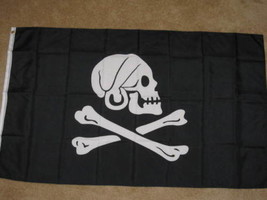 Henry Avery Black Pirate Flag Jolly Roger Skull Crossbones Banner Ship 3x5 Foot - £13.79 GBP