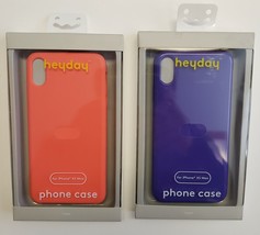 Heyday Lot of 2 Phone Case Covers for Apple iPhone XS Max Classic Purple Orange - £5.00 GBP
